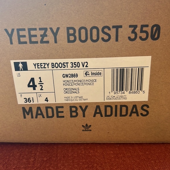 Authentic Yeezy 350 mono ice - Picture 3 of 3